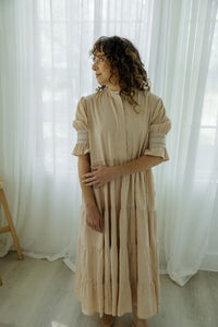 Moxie Midi Dress - Terracotta 100% Cotton